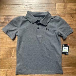 Under armour Brand new, size 4T gray polo